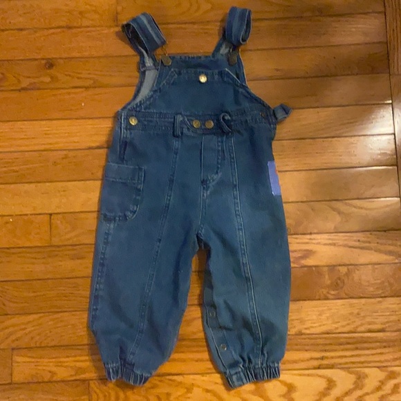 Happy Kids Soft Denim Overalls Size 24 Months - Picture 1 of 8